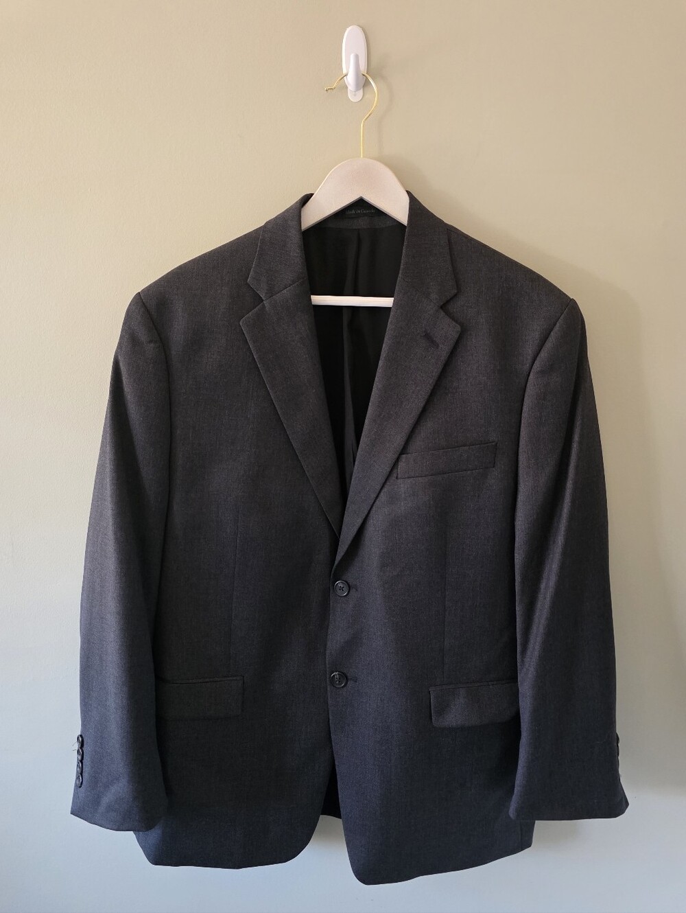 Lauren Ralph Lauren 44S Old Money Modern Academic Formal Office Gray Wool Blazer